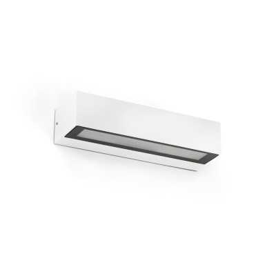 Wandleuchte aus Aluminium mit integrierter LED, mattweiss, AR VAZ