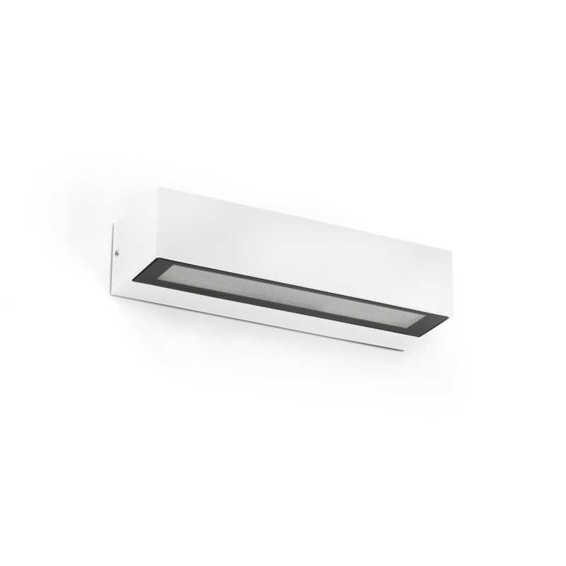 Wandleuchte aus Aluminium mit integrierter LED, mattweiss, AR VAZ