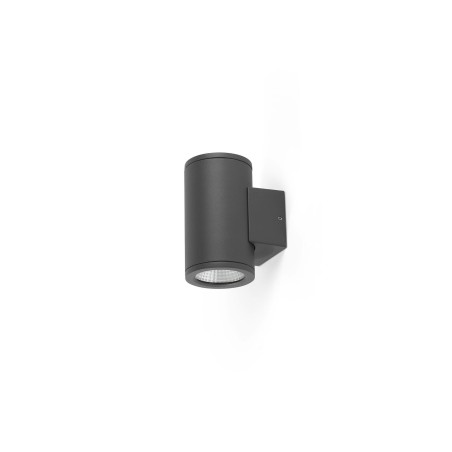 Wandleuchte aus Aluminium mit integrierter LED, grau, AUTHIOU
