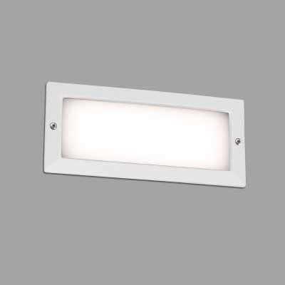 Wandleuchte aus Aluminium mit integrierter LED, mattweiss, SOUILHE