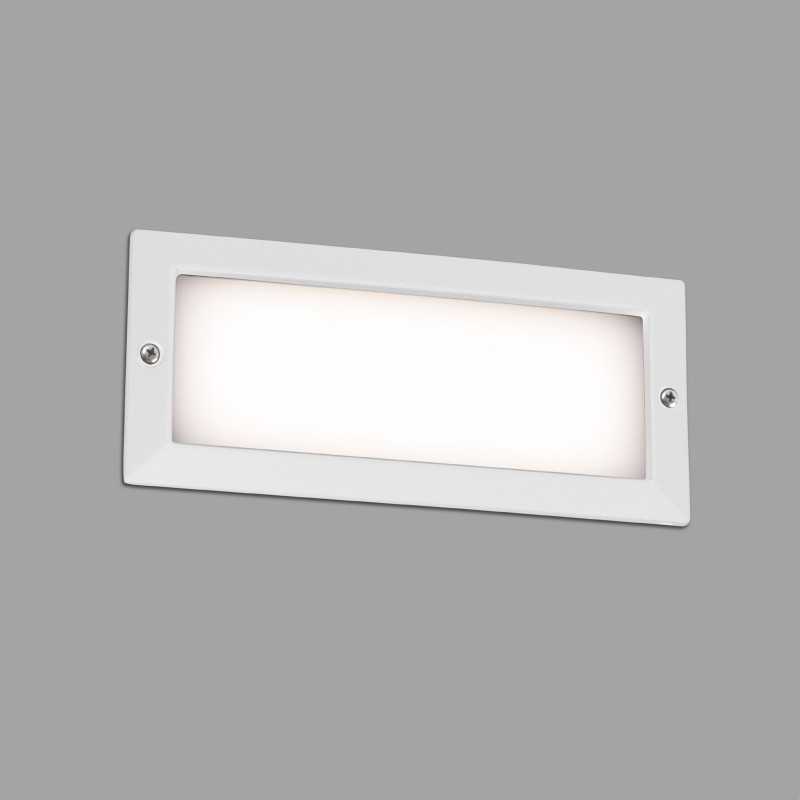 Wandleuchte aus Aluminium mit integrierter LED, mattweiss, SOUILHE