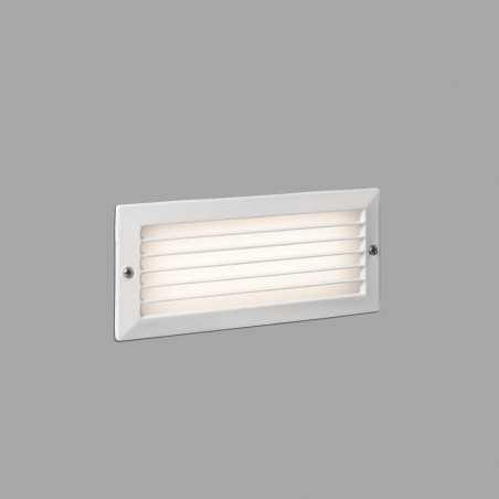Wandleuchte aus Aluminium mit integrierter LED, mattweiss, BEZERIL