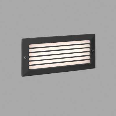 Wandleuchte aus Aluminium mit integrierter LED, grau, BRANDO