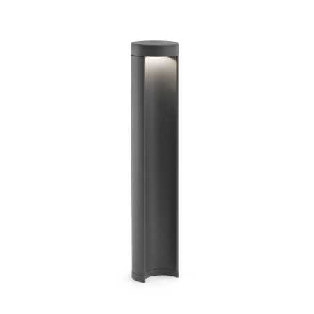Stehleuchte aus Aluminium mit integrierter LED, grau, PLESNOY