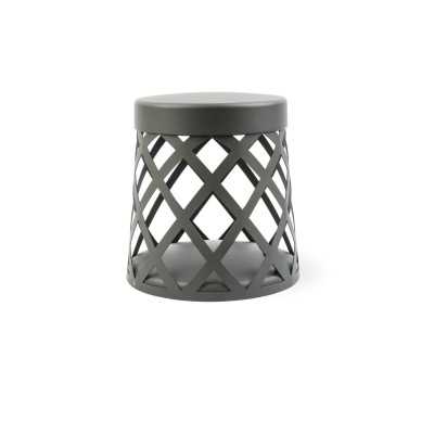 Stehleuchte aus Aluminium mit integrierter LED, grau, FANGET