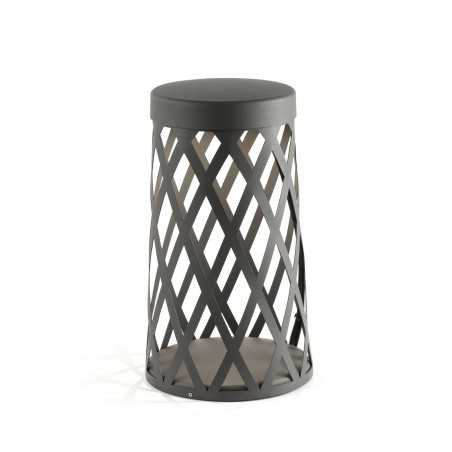 Stehleuchte aus Aluminium mit integrierter LED, grau, LE ROUY
