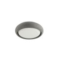 Deckenleuchte aus Zement mit integrierter LED, grau, BULLION