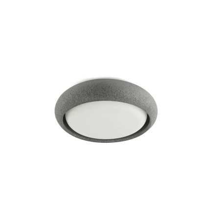 Deckenleuchte aus Zement mit integrierter LED, grau, BULLION