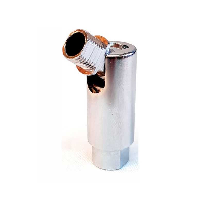 Verstellgelenk aus verchromtem Metall 50mm hoch fuer Lampen