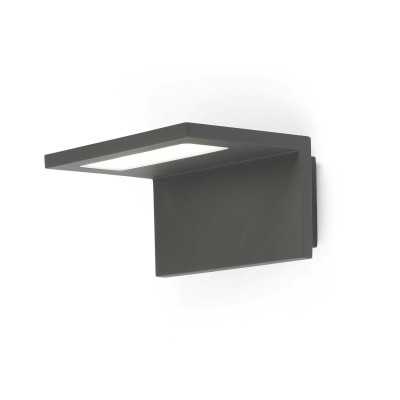 Wandleuchte aus Aluminium mit integrierter LED, grau, BEYNES