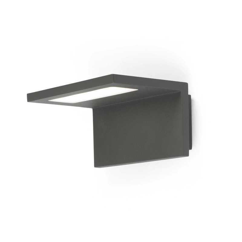 Wandleuchte aus Aluminium mit integrierter LED, grau, BEYNES