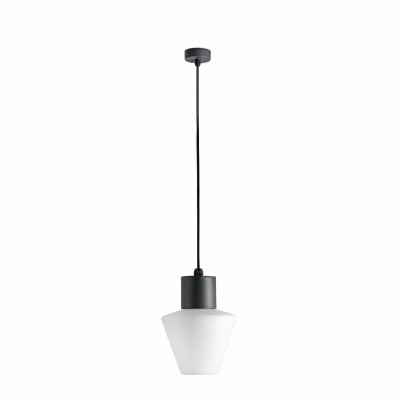 Deckenleuchte aus Aluminium E27, grau, LOURDES
