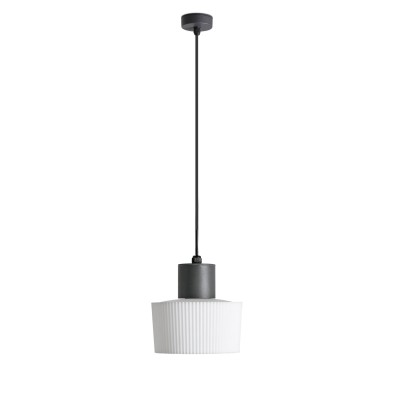 Deckenleuchte aus Aluminium E27, grau, SALOUEL