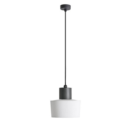Deckenleuchte aus Aluminium E27, grau, SALOUEL