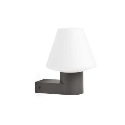 Wandleuchte aus Aluminium E27, grau, CORNET