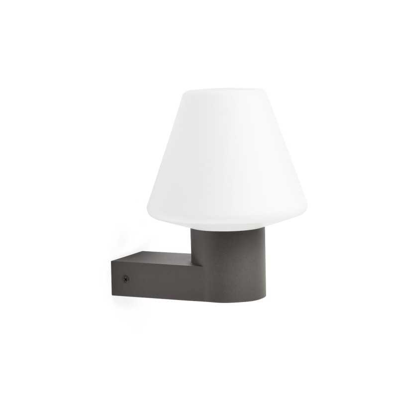 Wandleuchte aus Aluminium E27, grau, CORNET