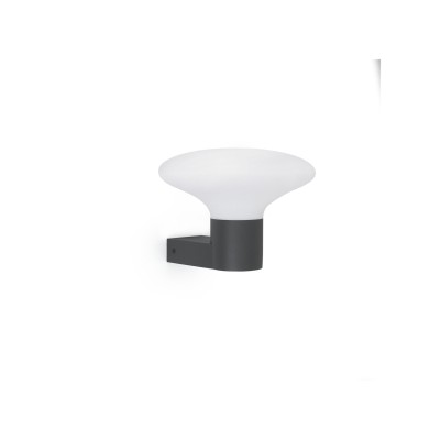 Wandleuchte aus Aluminium E27, grau, SOUMANS