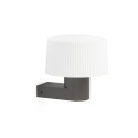 Wandleuchte aus Aluminium E27, grau, MISSERY