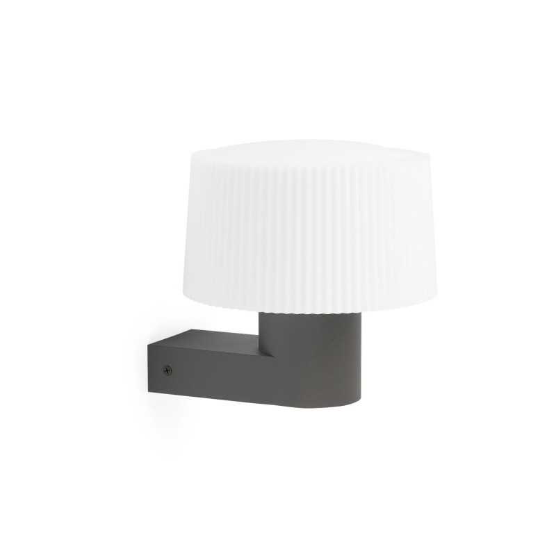 Wandleuchte aus Aluminium E27, grau, MISSERY