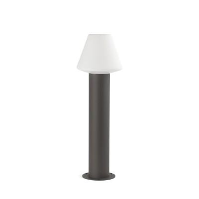 Stehleuchte aus Aluminium E27, grau, BOUGES