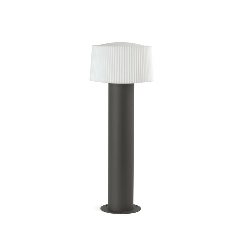 Stehleuchte aus Aluminium E27, grau, MANTHES