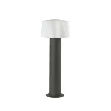 Stehleuchte aus Aluminium E27, grau, MANTHES