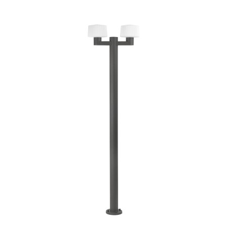 Stehleuchte aus Aluminium E27, grau, BOURGY