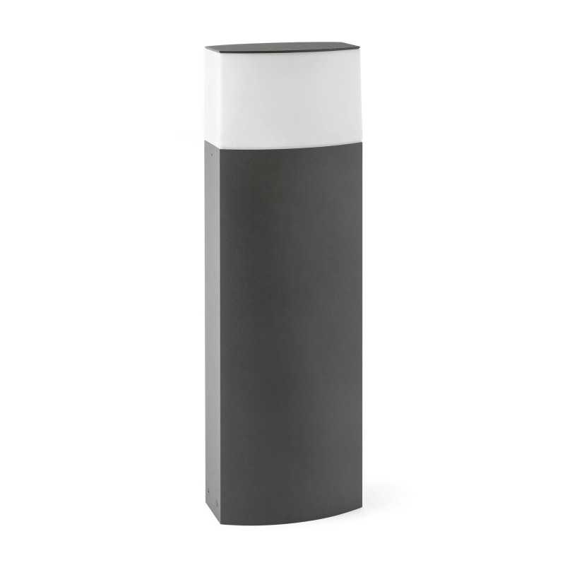 Stehleuchte aus Aluminium E27, grau, REMIES