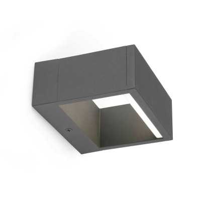 Wandleuchte aus Aluminium mit integrierter LED, grau, LABATUT