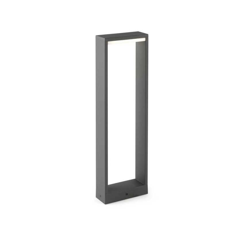 Stehleuchte aus Aluminium mit integrierter LED, grau, ANDILLY