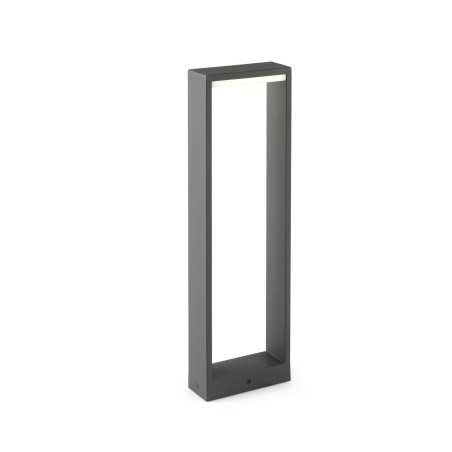 Stehleuchte aus Aluminium mit integrierter LED, grau, ANDILLY