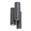Wandleuchte aus Aluminium GU10, grau, AVERTON