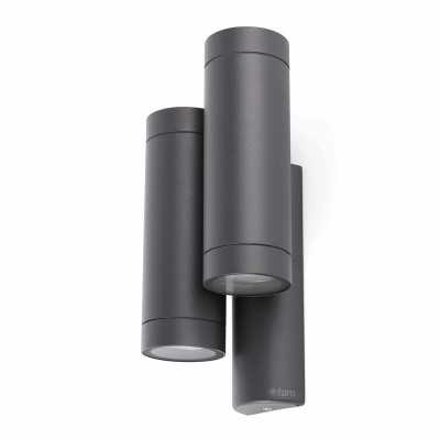 Wandleuchte aus Aluminium GU10, grau, AVERTON