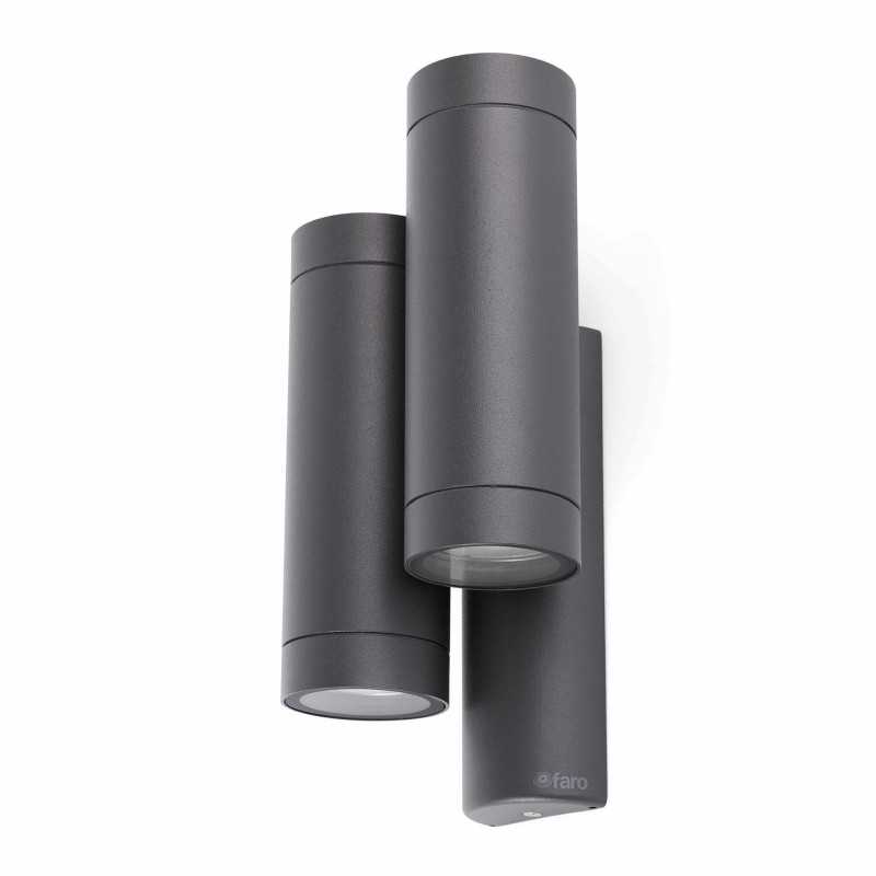 Wandleuchte aus Aluminium GU10, grau, AVERTON