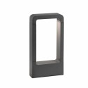 Stehleuchte aus Aluminium mit integrierter LED, grau, CHALAIS