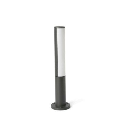 Stehleuchte aus Aluminium mit integrierter LED, grau, FONTENY