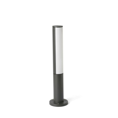 Stehleuchte aus Aluminium mit integrierter LED, grau, FONTENY