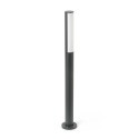 Stehleuchte aus Aluminium mit integrierter LED, grau, SAUMANE