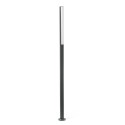 Stehleuchte aus Aluminium mit integrierter LED, grau, ROCHES
