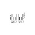 Wandleuchte aus Aluminium E27, mattweiss, TALMAY