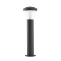 Stehleuchte aus Aluminium mit integrierter LED, grau, FOSSOY