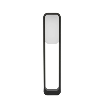 Stehleuchte aus Aluminium mit integrierter LED, grau, ARSANS