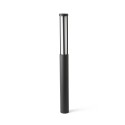 Stehleuchte aus Aluminium mit integrierter LED, grau, TOSTAT