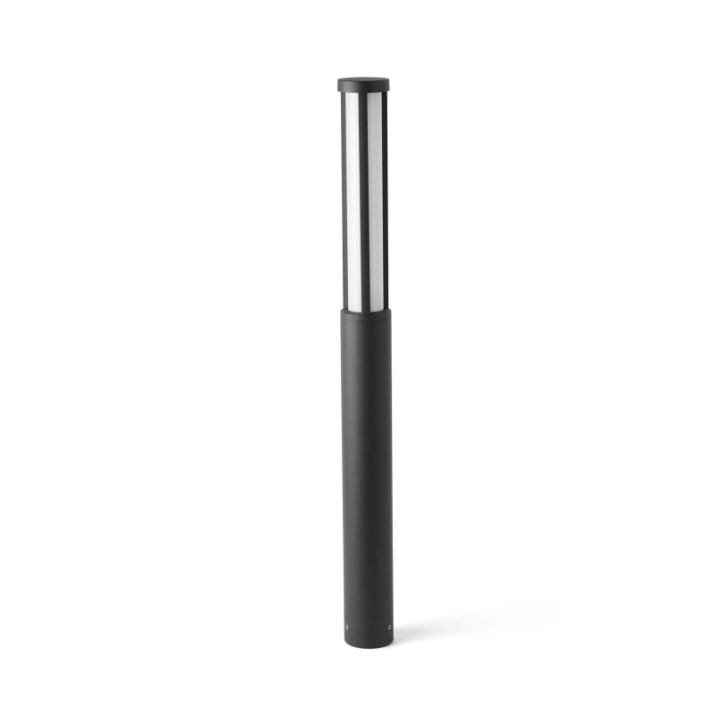 Stehleuchte aus Aluminium mit integrierter LED, grau, TOSTAT