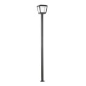 Stehleuchte aus Aluminium mit integrierter LED, grau, NABIRAT