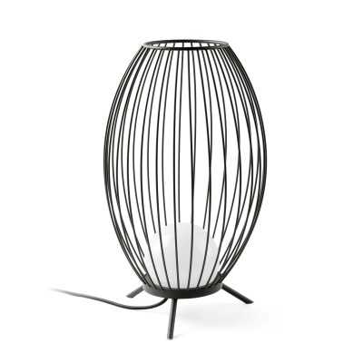 Stehleuchte aus Aluminium mit integrierter LED, grau, PARNAY
