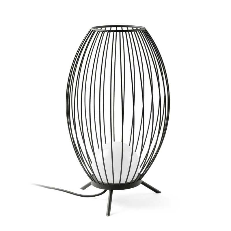 Stehleuchte aus Aluminium mit integrierter LED, grau, PARNAY