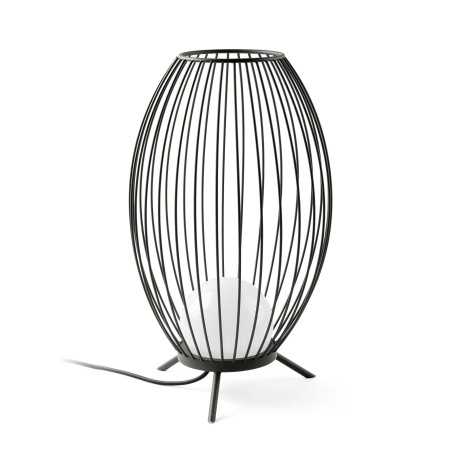 Stehleuchte aus Aluminium mit integrierter LED, grau, PARNAY
