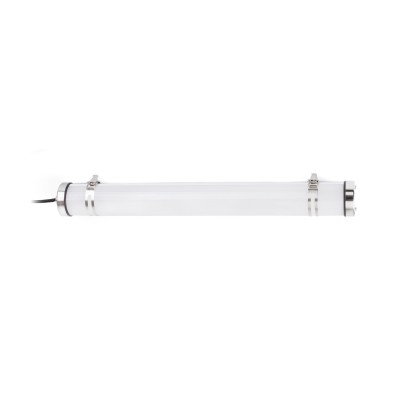 Wandleuchte aus Stahl mit integrierter LED, chrom glaenzend, ALLAMPS