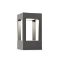 Sockelleuchte aus Aluminium mit integrierter LED, grau, BOLOGNE